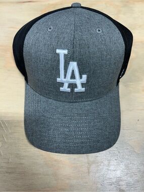 Hurley Gray and Black LA Logo Trucker Hat